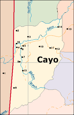 Map of Cayo District